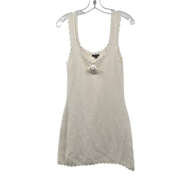 wild fable Dresses & Skirts - Wild Fable Womens Tight Knit Sweater Dress Sleeveless Cream Size Medium